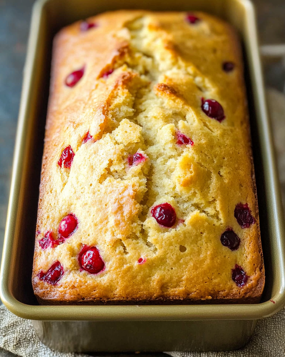 Cranberry Bread with Orange Glaze