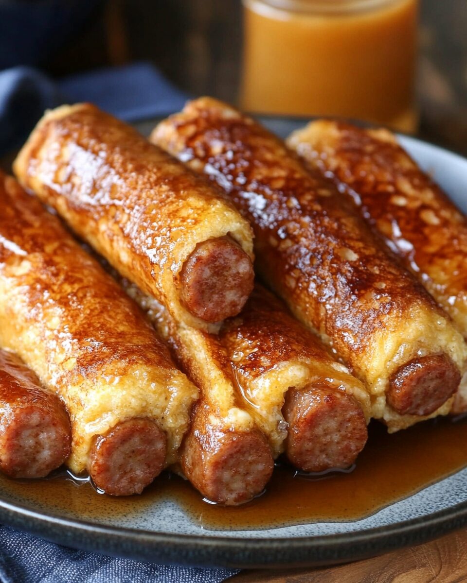 French Toast Sausage Roll ups