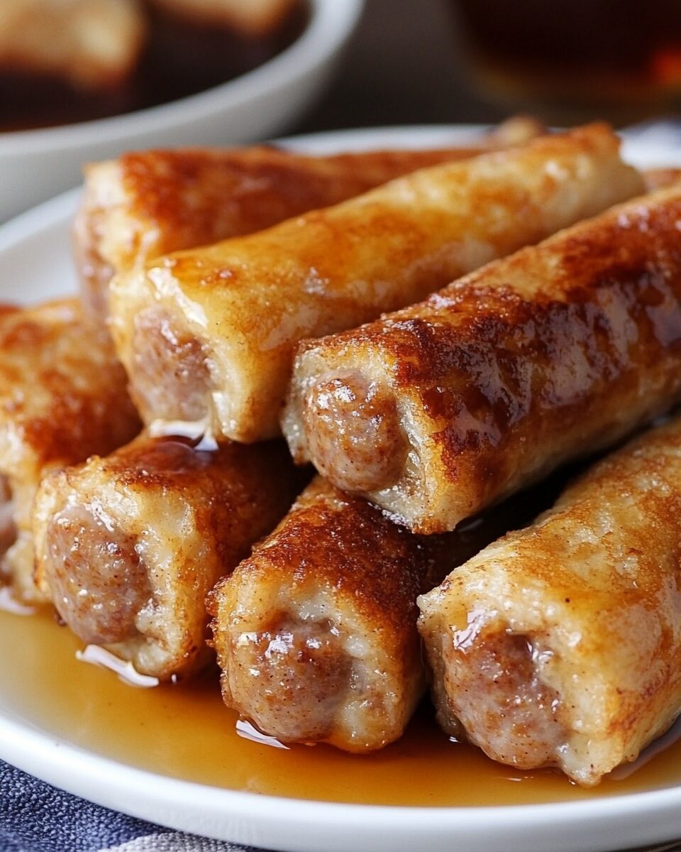 French Toast Sausage Roll ups