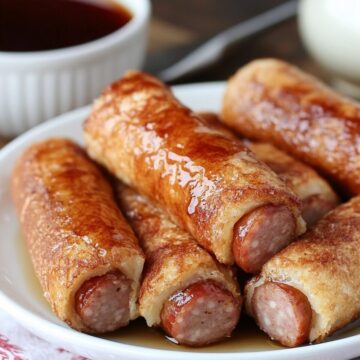 French Toast Sausage Roll ups