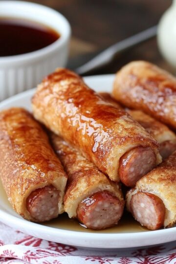 French Toast Sausage Roll ups