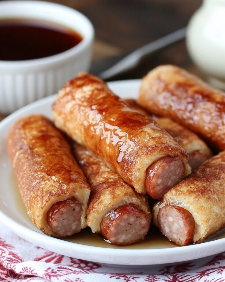 French Toast Sausage Roll ups