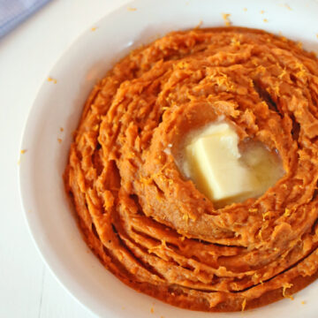 Gingerbread Mashed Sweet Potatoes