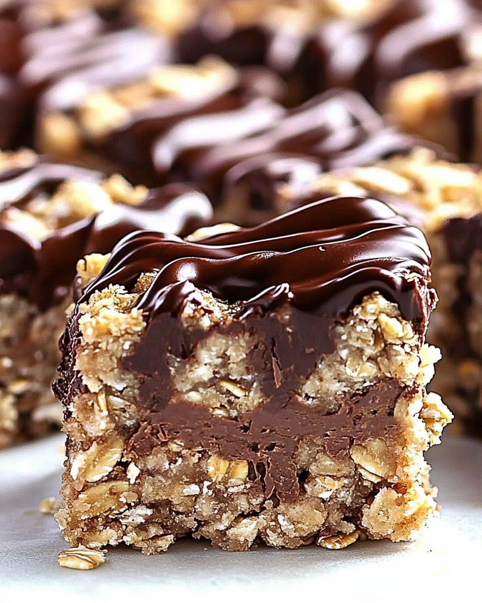 No-Bake Chocolate Oatmeal Bars