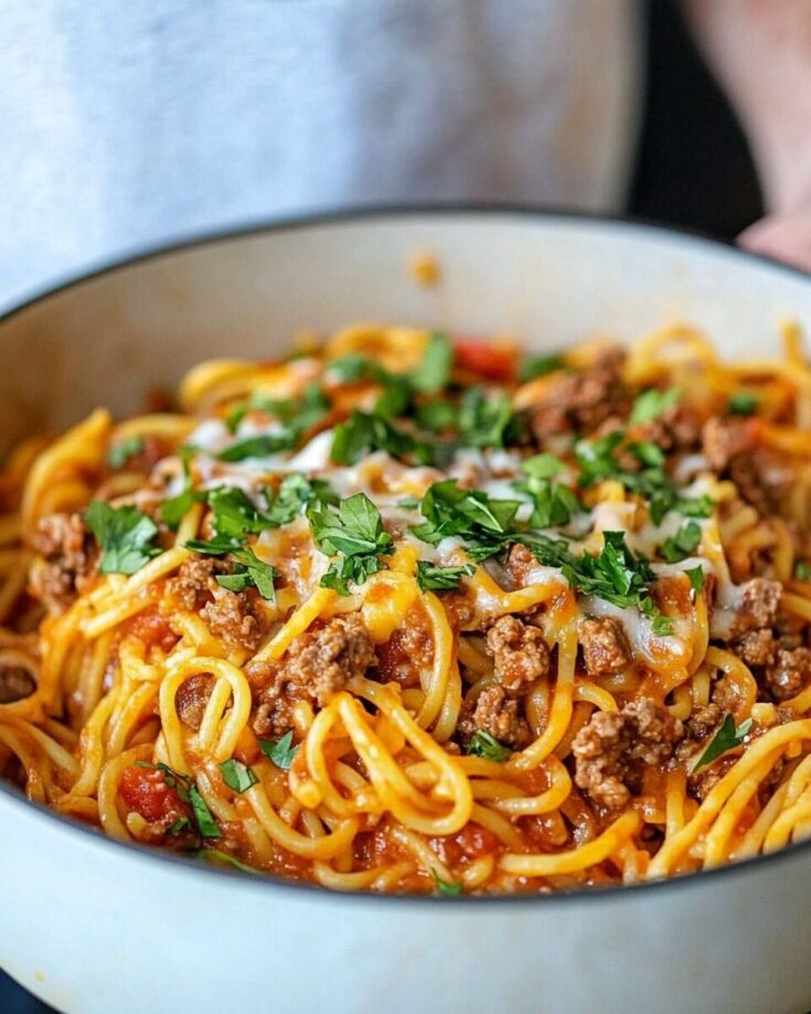 One-Pot Taco Spaghetti