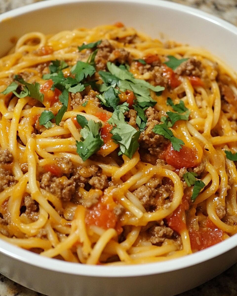 One-Pot Taco Spaghetti