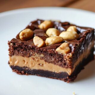 Peanut Butter Brownie Pie