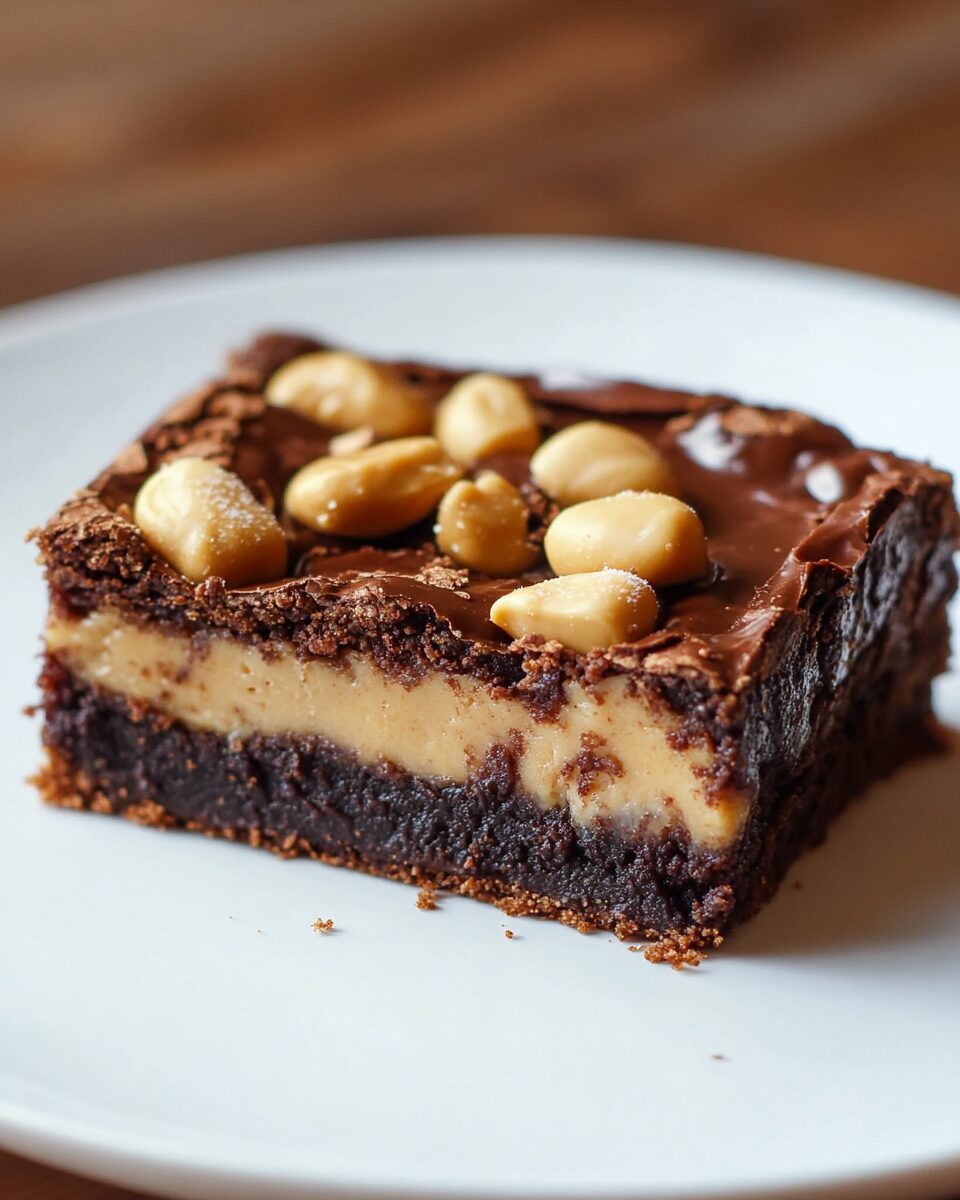 Peanut Butter Brownie Pie