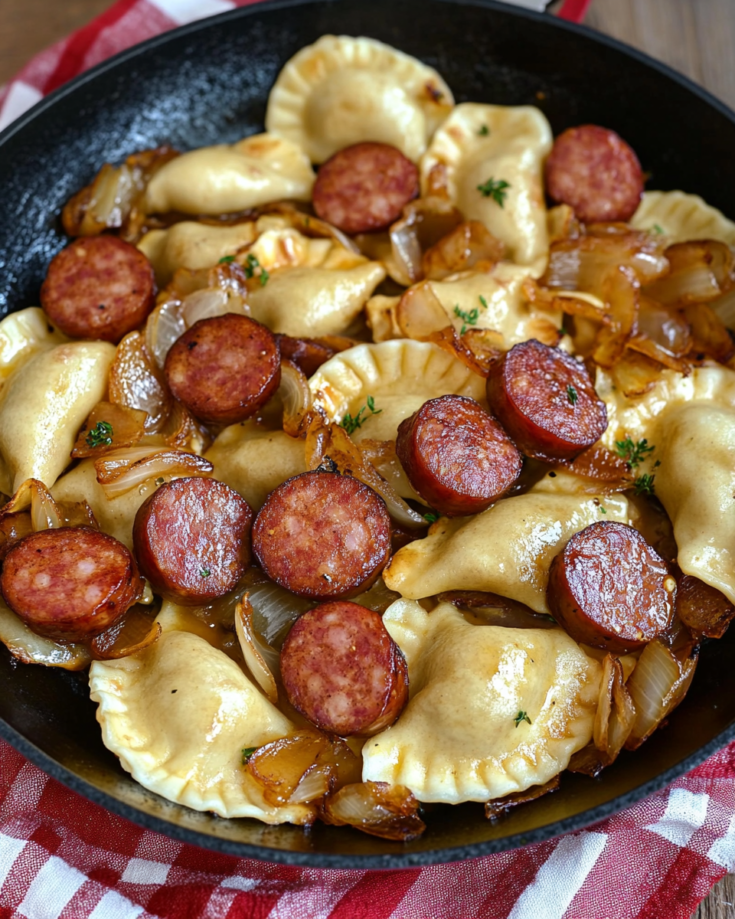 Pierogies and Kielbasa