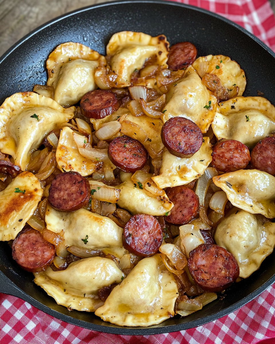 Pierogies and Kielbasa