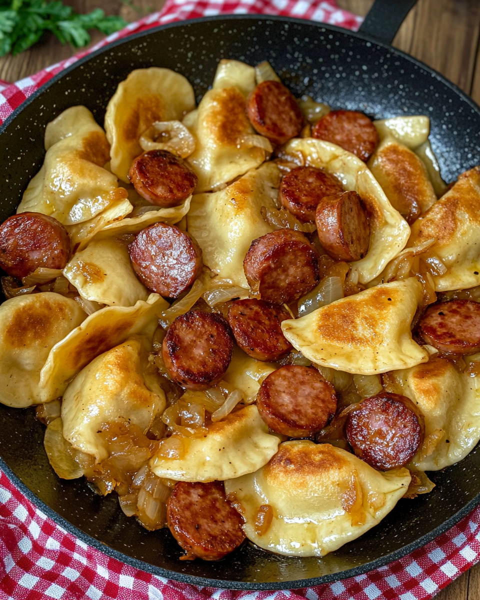 Pierogies and Kielbasa