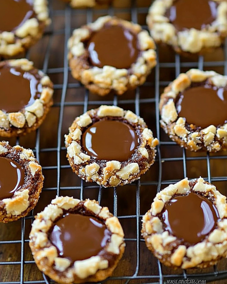 Turtle Thumbprint Cookies