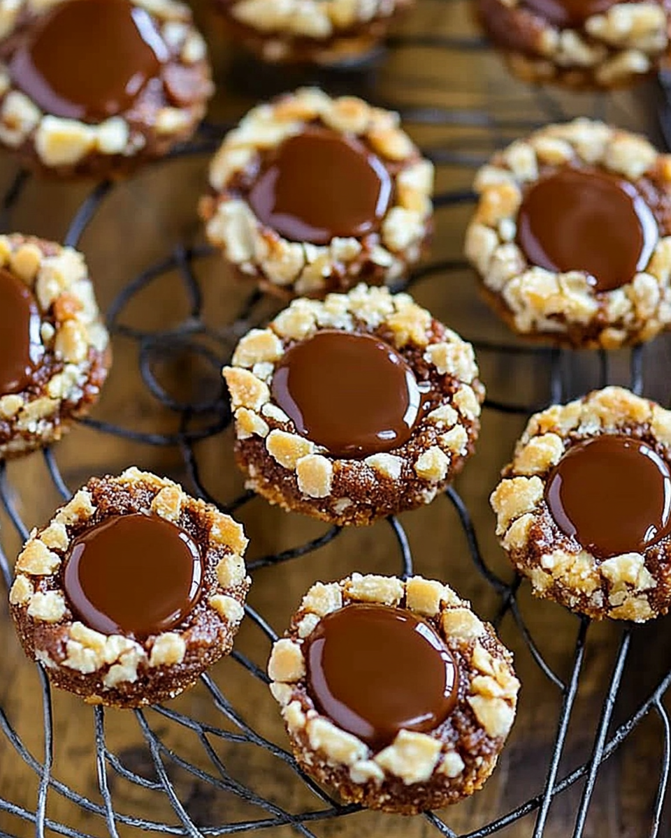 Turtle Thumbprint Cookies