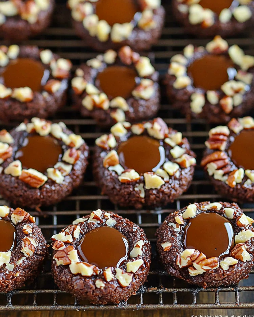 Turtle Thumbprint Cookies