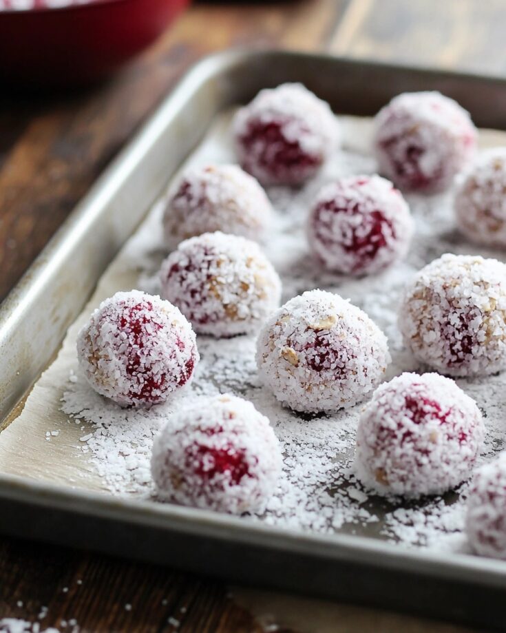 Vegan Cherry Snowball Cookies