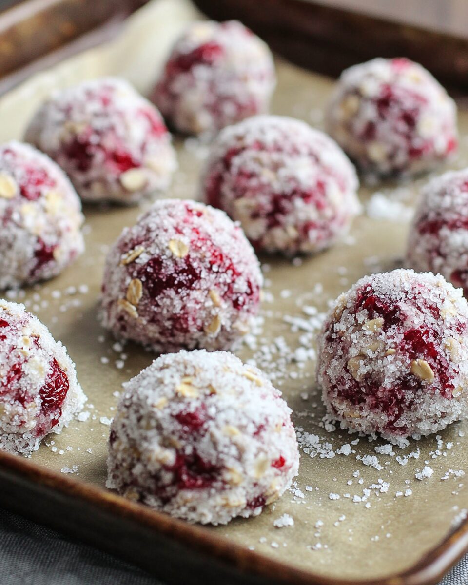 Vegan Cherry Snowball Cookies