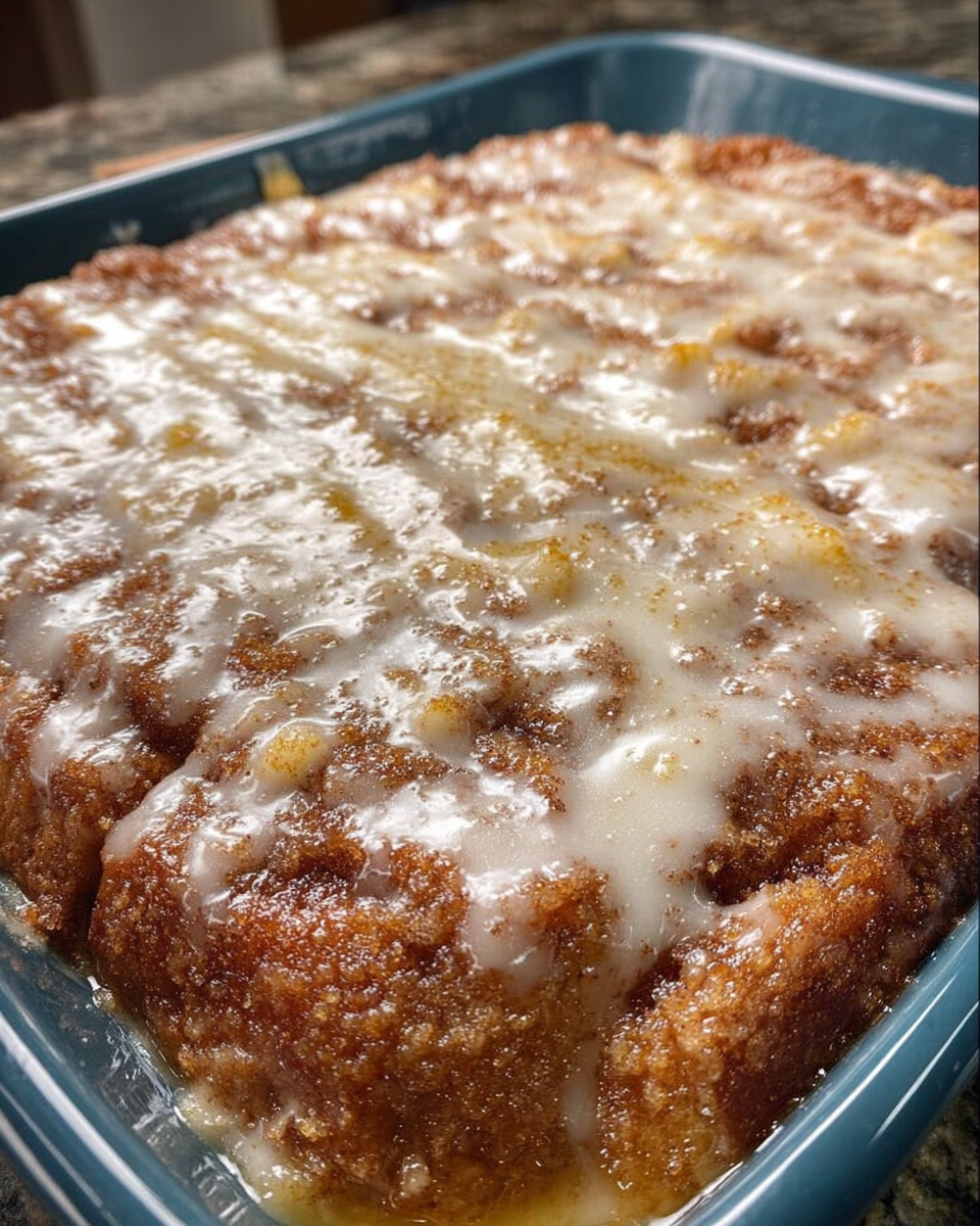 Easy Cinnamon Roll Cake